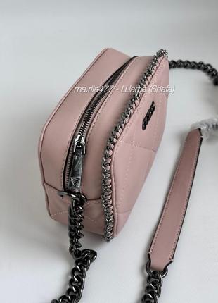Сумка guess оригинал / пудровая розовая кросс боди сумочка летняя