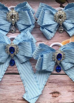 Бантики голубі