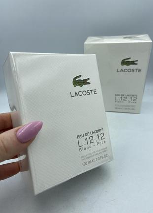 Lacoste eau de l.12.12 blanc туалетная вода 100 мл