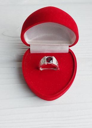 Гранат кольцо с камнем гранат серебро. кольцо с гранатом размер 17,5 р. индия.4 фото