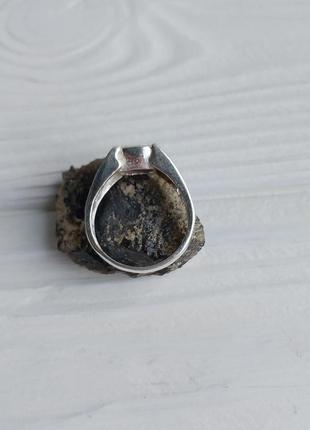 Гранат кольцо с камнем гранат серебро. кольцо с гранатом размер 17,5 р. индия.2 фото