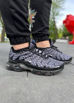 Кроссовки мужские nike air max plus tn black blue white