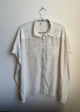 Шелковая блуза  летучая мышь 2nnday