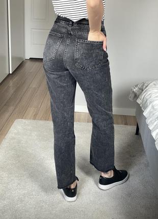 Прямі джинси чорні stradivarius5 фото