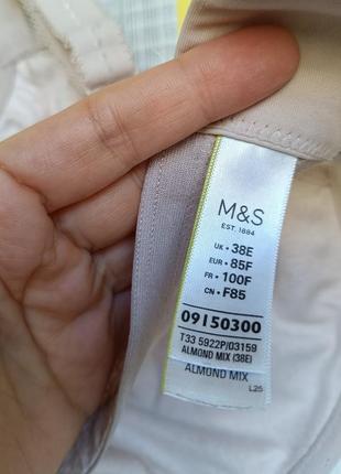 Бюстгальтер 38e/85f marks&spencer бра ліф бежевий6 фото