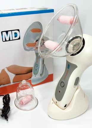 Массажер вакуумный антицеллюлитный celluless md new вакуумно-роликовый эффективный массажер целлюлес