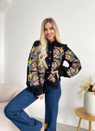 Колоритна сорочка вишиванка, українська вишиванка, етно рубашка з вишивкою