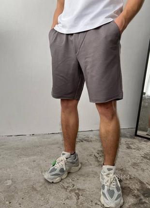 Коричневые трикотажные шорты мужские