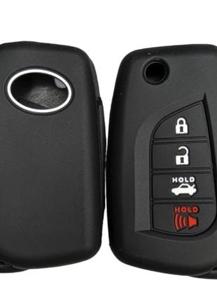 Силіконовий чохол для авто ключа для toyota тойота 4 кнопки захист для ключа