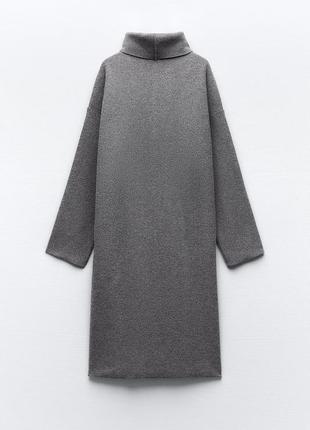 М’яка сукня сіра від zara, розмір м**7 фото