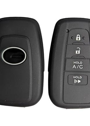 Силіконовий чохол для авто ключа для toyota тойота land cruiser prado avensis prius 4 кнопки захист для ключа