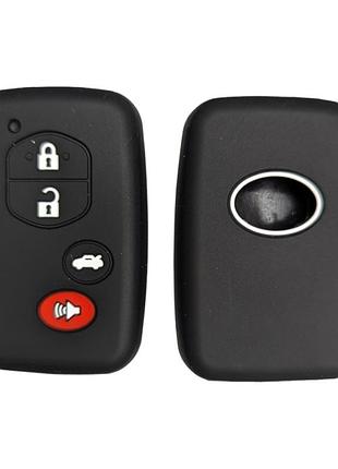 Силиконовый чехол для авто ключа  toyota тойота land cruiser prado avensis prius 4 кнопки защита для ключа