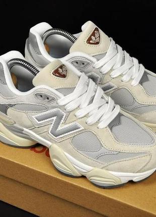 Кросівки жіночі new balance 9060 beige & gray👟3 фото