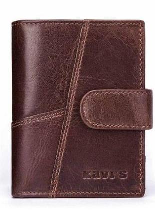 Портмоне гаманець чоловічий шкіряний коричневий1 фото
