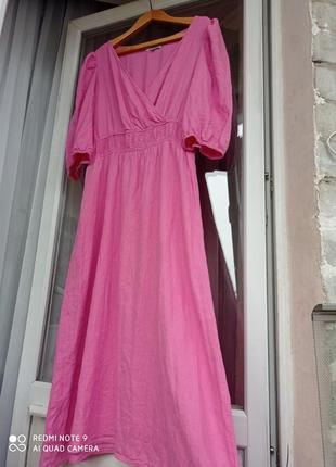 Льняна сукня міді1 фото