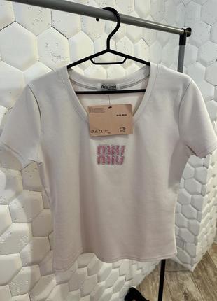 Футболка в стиле miu miu