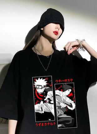 Футболка с аниме принтом наруто