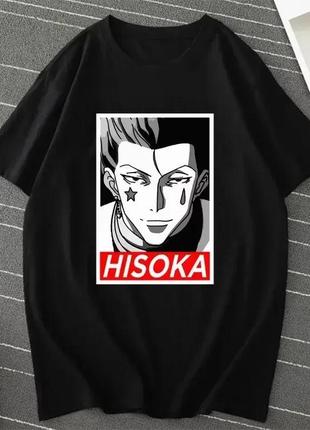 Футболка с принтом хисока наруто