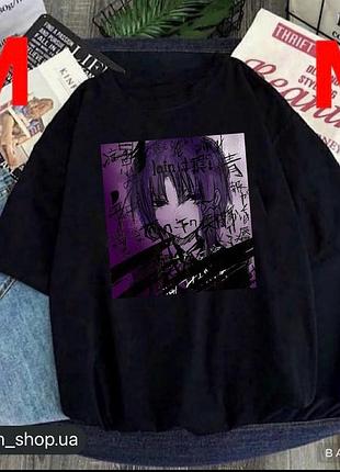 Футболка с принтом в стиле аниме