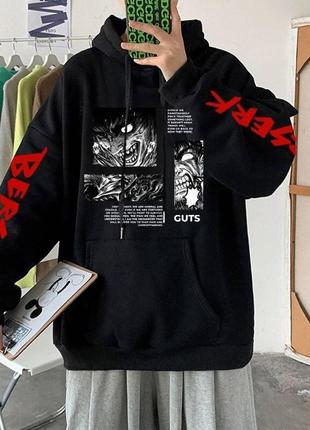Худи с принтом аниме berserk ( худи с принтом берсерк )