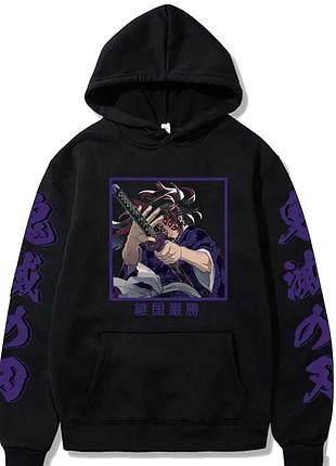 Аниме худи с принтом клинок рассекающий демонов