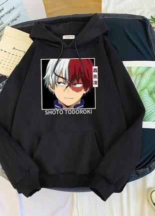 Худи с принтом аниме моя геройская академия
