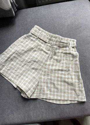 Шорти льняні zara7 фото