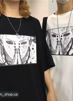 Футболка с принтом наруто нагато пейн