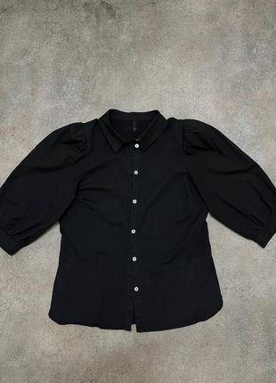 Сорочка блуза з рукавами воланами zara