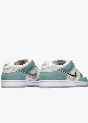 April skateboards x dunk low sb 'turbo green' nike6 фото