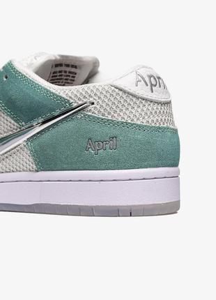 April skateboards x dunk low sb 'turbo green' nike8 фото