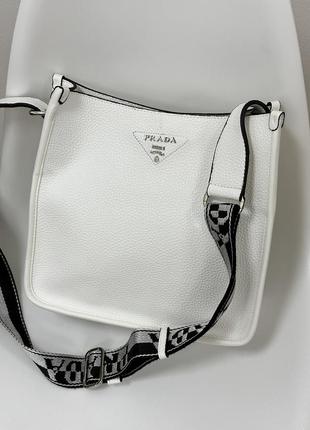 🔥 prada leather hobo bag white