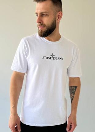 Розпродаж футболка чоловіча в стилі stone island три кольори акція3 фото