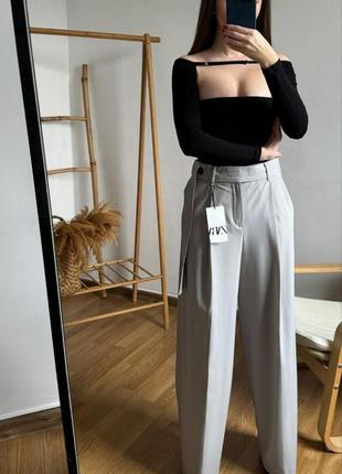 Брюки из тонкой полушерсти limited edition zara