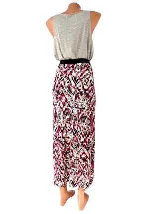 .брендовая юбка в пол "new look" c абстрактным принтом. размер uk10/eur38 (s/m).2 фото