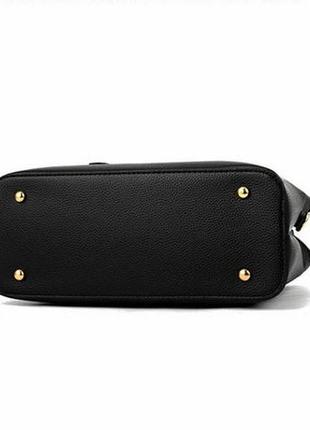 Набір жіноча сумка + мінісумочка клатч. комплект 2 в 1 велика та маленька сумка на плече. синій5 фото