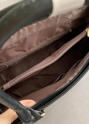 Набір жіноча сумка + мінісумочка клатч. комплект 2 в 1 велика та маленька сумка на плече. синій9 фото