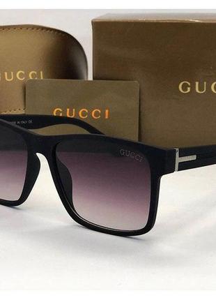 Сонцезахисні окуляри чоловічі чорні gucci брендові окуляри для чоловіків модні окуляри від сонця