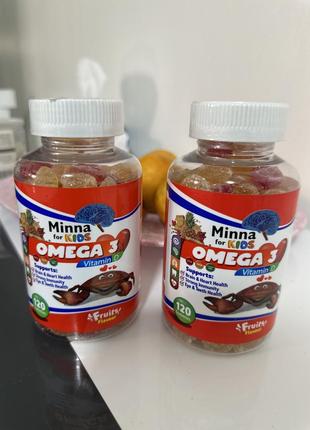 Omega 3  minna for kids vitamin d вітаміни для дітей
