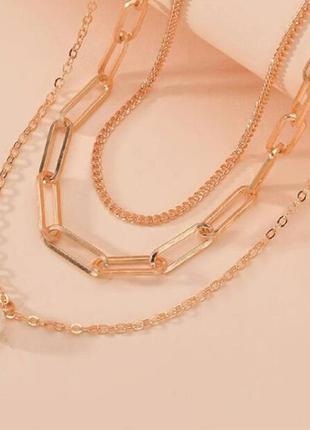 Потрійний ланцюжок з підвіскою  тройная цепочка с подвеской 12147