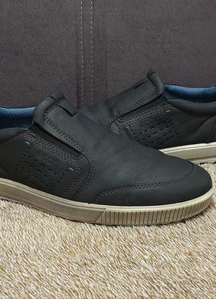 Шикарные мужские кожаные туфли от топового датского бренда ecco2 фото