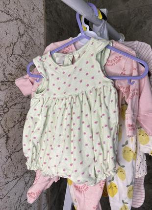 Боді для немовлят,бодіки  для дівчинки на 0-3 міс