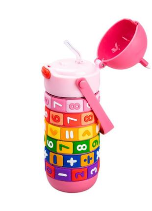 Термос детский интерактивный 430 мл с ручкой
