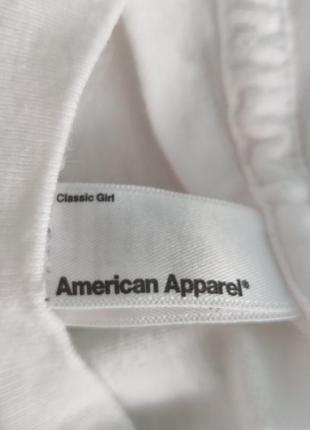 Футболка біла american apparel, розмір s.3 фото