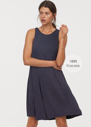 Темно-синя кежуал сукня а-силуету h&amp;m