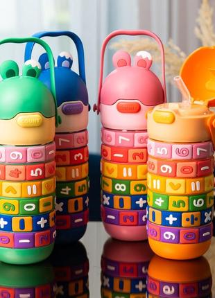 Термос детский интерактивный 430 мл с ручкой