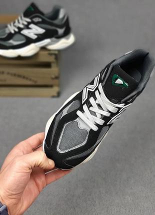 Жіночі замшеві кросівки new balance 9060 black white нью беланс 90603 фото