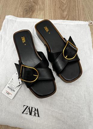 Сабо zara кожа