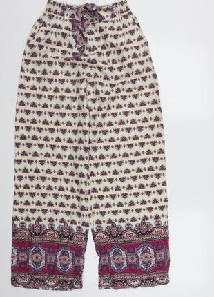 Брюки женские брюки широкие этно бохо стиль primark l-xl