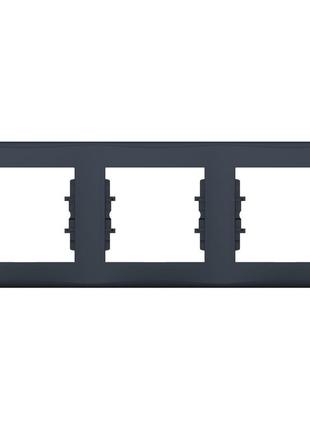 Рамка трехместная горизонтальная графит sedna schneider electric sdn5800570